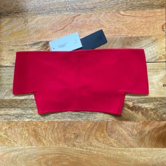 Zeynep Arcay red knit cropped top NWT Sz 2 - Picture 15 of 16